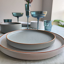 Красива тарілка Юпітер 27см тарілки для красивої подачі страв керамічні Тарілки круглі великі, фото 2