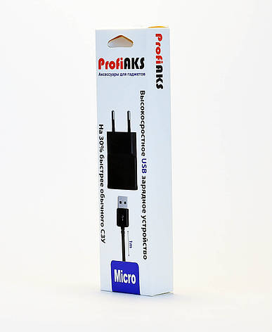 Мережеве зарядне Micro USB 1A Profi, фото 1