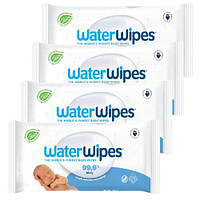 WaterWipes BIO, салфетки водяные влажные,4 уп/240 шт/Польша