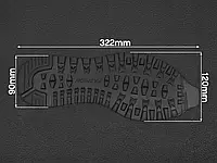 Подошва след "Танк" премиум качество толщина 4mm, цвет черный