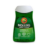 Моллерс (Mollers Forte) omega 3 112 кап.- для взрослых и детей от 6 лет, большой срок годности