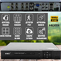 Видеорегистратор DVR 8 канальный UKC 1208 AHD для видеонаблюдения и управления камерами