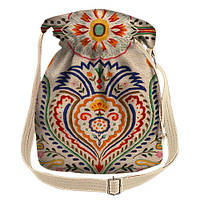 Женская сумка мешок Torba Цветочный орнамент