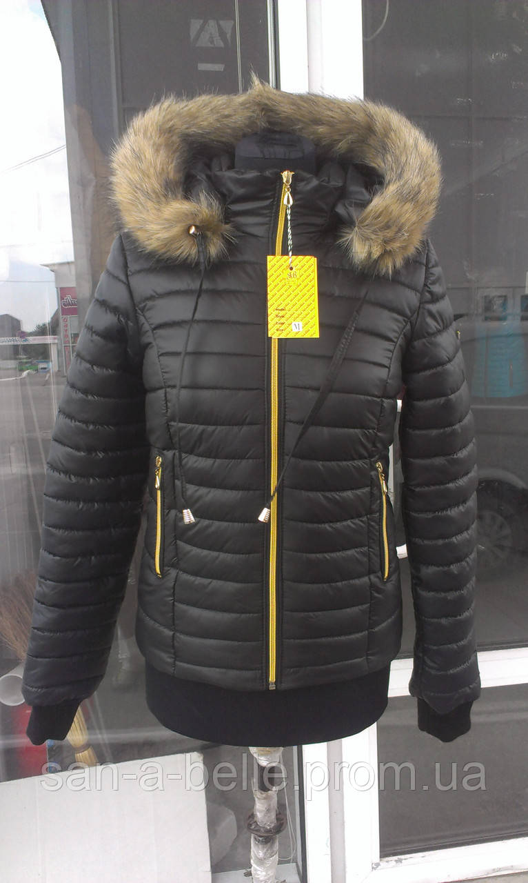 Куртка женская зимняя короткая. Модель Д3 - фото 2 - id-p367640562