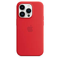 Чохол Silicone Case Premium з MagSafe для iPhone 14 Pro Red