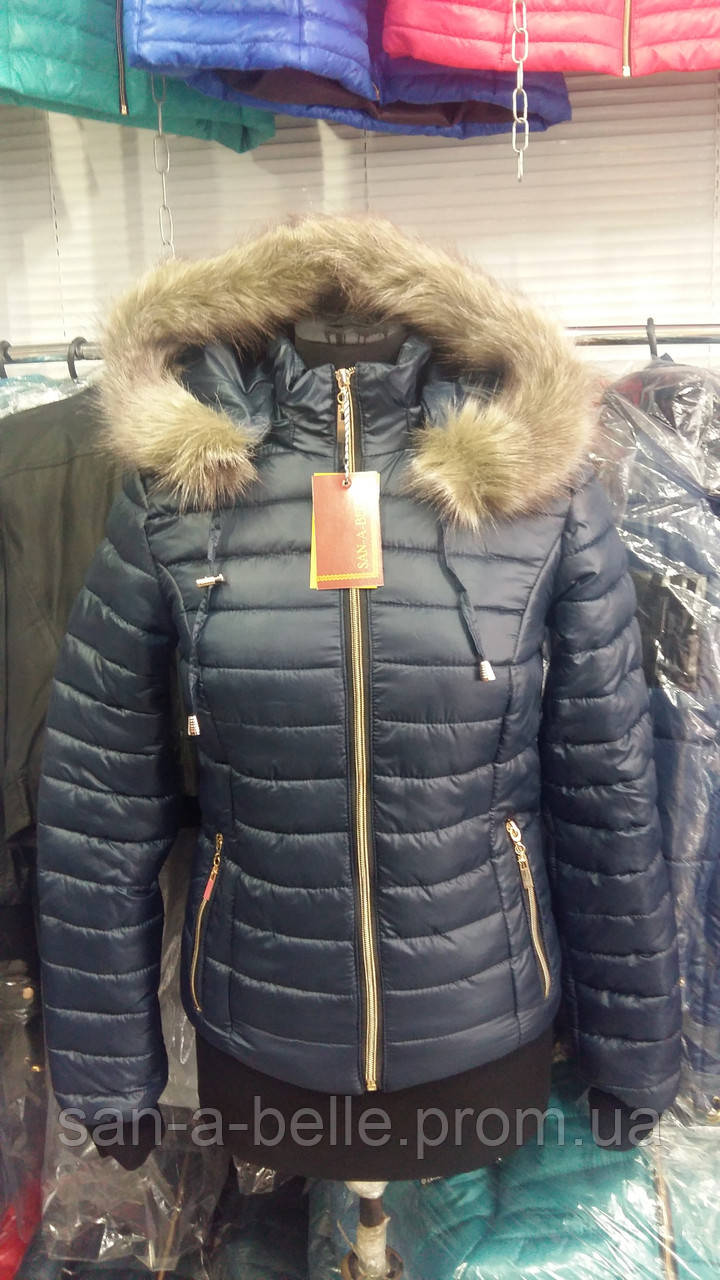 Куртка женская зимняя короткая. Модель Д3 - фото 3 - id-p367640562