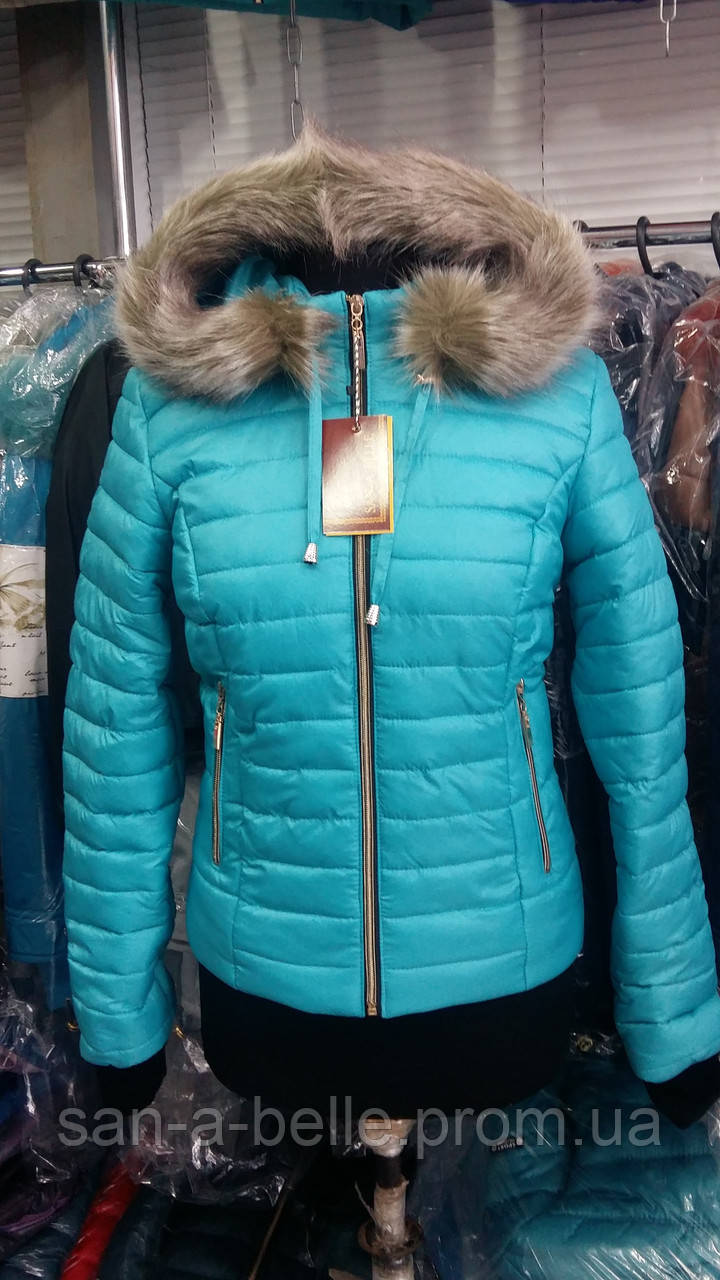 Куртка женская зимняя короткая. Модель Д3 - фото 6 - id-p367640562