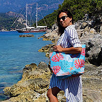 Пляжные сумки с принтом Malibu