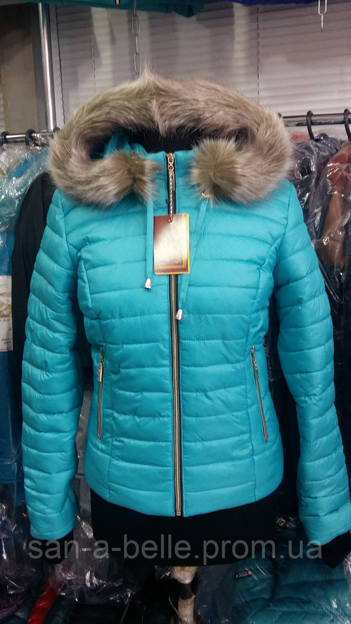 Куртка женская зимняя короткая. Модель Д3 - фото 7 - id-p367640562