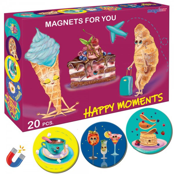 Набір магнітів Magnetic set Happy moments у кор. 17*12*4 см, ТМ Magdum Україна ML4031-53EN