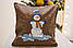 Наволочка на декоративну подушку з вишивкою - Сніговик з мітлою / ПП"Світлана-К", фото 4