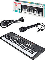 Пианино синтезатор детский (49 клавиш, микрофон, USB-кабель, на батарейках) BX 1682 A