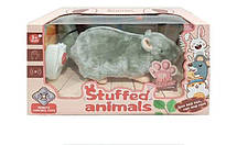 Шиншила плюшева з пультом дистанційного керування 8858-8068 (інтерактивна іграшка), фото 4