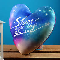 Подушка сердце XXL Shine bright like a Diamond