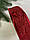 Стрічка блискуча новорічна 3,8" Метал ", червона, рулон 45 метрів, фото 4