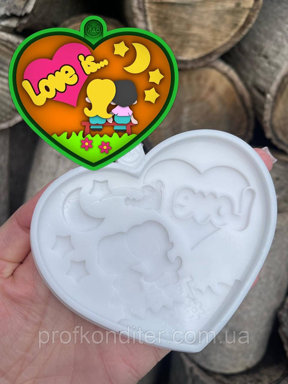 Ексклюзив! Силіконовий молд для шоколаду та ін "LOVE is №2", фото 1