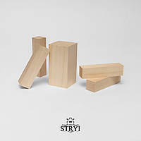 Набір дерев'яних брусків STRYI для вирізання фігурок, липа, інструмент по дереву