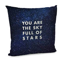 Подушка для дивана 45х45 см You are the sky full of stars