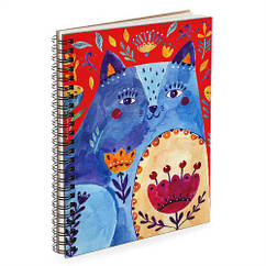 Блокнот Sketchbook (прямоуг.) Синій кіт
