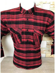 Тепла акційна сорочка класичного крою