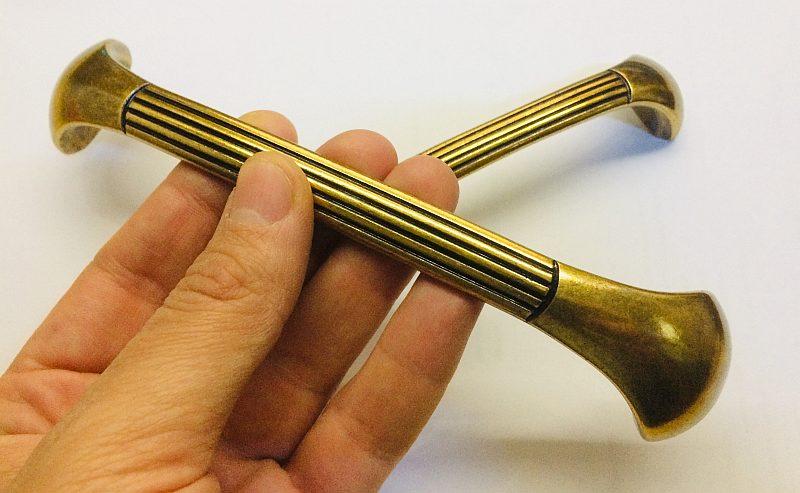 Ручка скоба классическая URB-15-66 античное золото 160 мм - фото 10 - id-p343631123