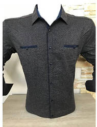 Тепла акційна сорочка батальна (велетень)