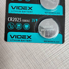 Батарейка VIDEX CR2025 1шт
