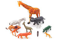 Набор игрушечных диких животных в кульке 11шт FY-092