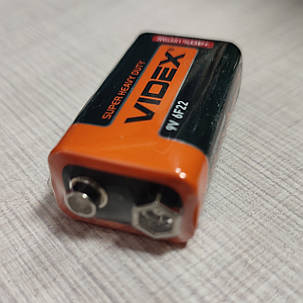 Батарейка VIDEX 6F22 9V КРОНА, фото 1