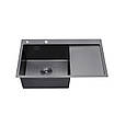 Кухонна мійка Kroner KRP Schwarze — 7849LHM PVD (3/1 мм), фото 3