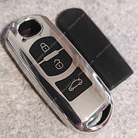 Mazda чохол ключа 3 кнопки 2, 3, СХ-7, СХ-9 TPU