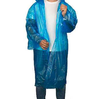 Плащ від дощу На кнопках XXL 60 мкм щільний