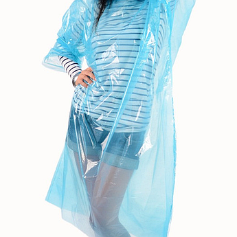 Плащ від дощу Через голову суцільний XXL 40 мкм