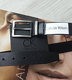 Чоловічий подарунковий набір Calvin Klein ремінь і гаманець black, фото 4