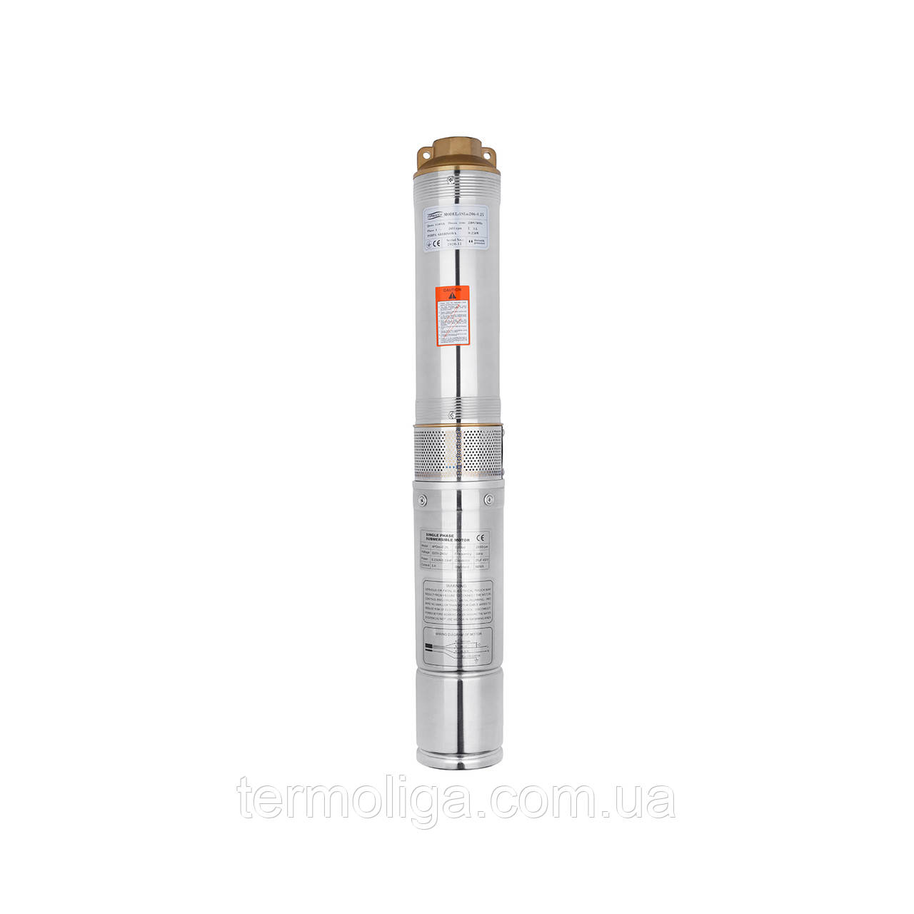 Насос глибинний Forwater 4SEm 206-0.25 кВт з кабелем 30 м + вмонтований конденсатор (без пульта), фото 1
