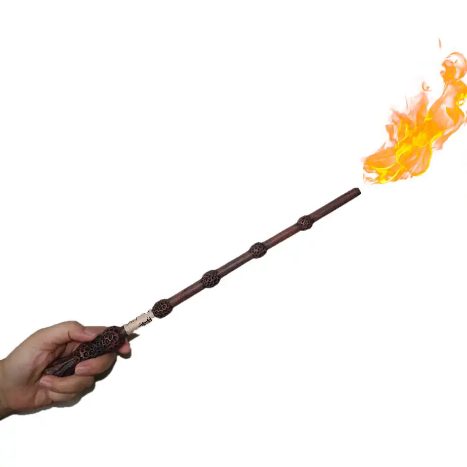 Волшебная палочка из мира "Гарри Поттер" (Альбус Дамблдор) с огнем - фото 2 - id-p2048726960