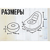 Надувне крісло диван 2в1 з пуфиком для ніг A-Sofa до 150 кг Чорний із фіолетовим, фото 3