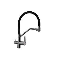 Змішувач для кухні з підключенням до фільтра Kroner KRP Edelstahl Klassisch - PVD03817BLK