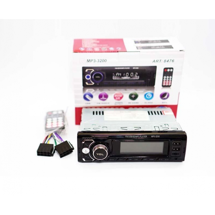 Автомагнитола 3200 ISO+FM+USB+AUX+Bluetooth 4x50W 1Din магнитола с пультом Im_440 - фото 5 - id-p2048715730