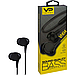 Навушники "VERON VH04" з мікрофоном силікон дріт, чорний, фото 2