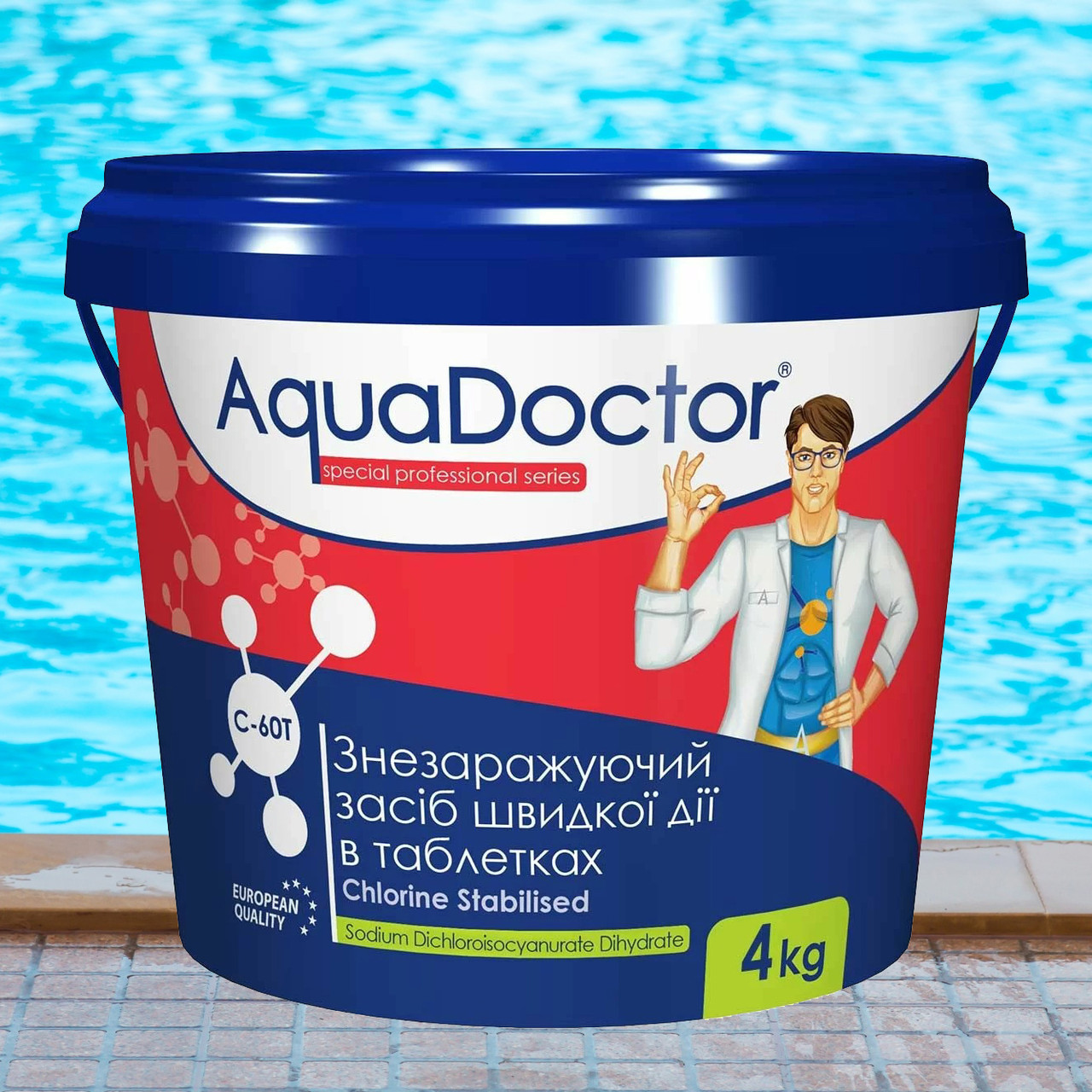 AquaDoctor C-60T шок-хлор у таблетках, 4 кг