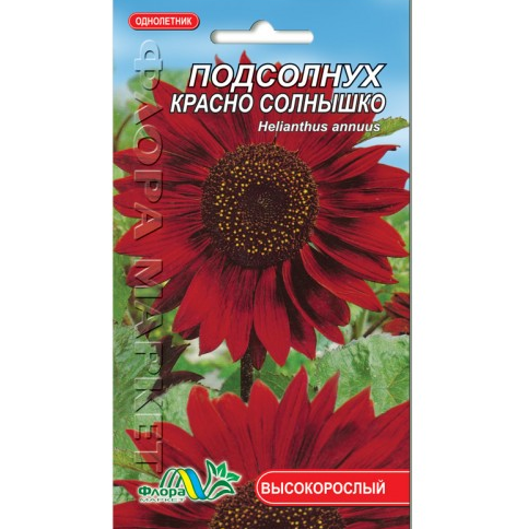 Соняшник Червоне сонечко квіти однорічні, насіння 0.3 г, фото 1