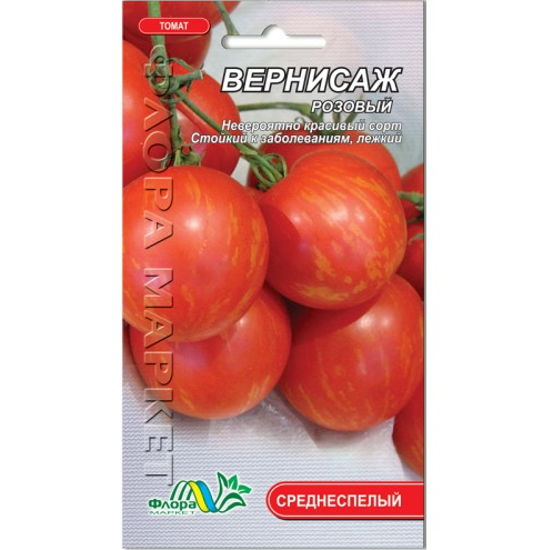 Томат Вернісаж рожевий середньостиглий, індетермінантний, насіння 0.1 г