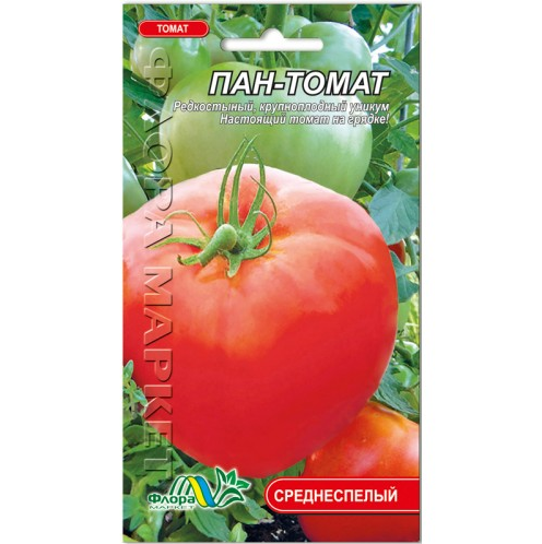 Томат Пан-томат, червоний гігант, середньостиглий, низькорослий, насіння 0.1 г