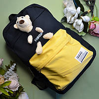 Дитячий рюкзак великий з іграшкою "Teddy Bear" розмір 29 х 42 х 18 см
