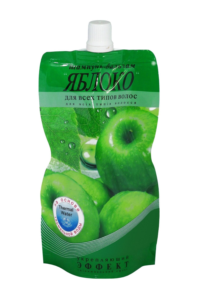 Шампунь-бальзам для волосся зміцнюючий Яблуко Дой-пак TM Fitodoctor 270 г, фото 1