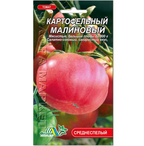 Томат Картопляний малиновий, великий середньостиглий, насіння 0.1 г