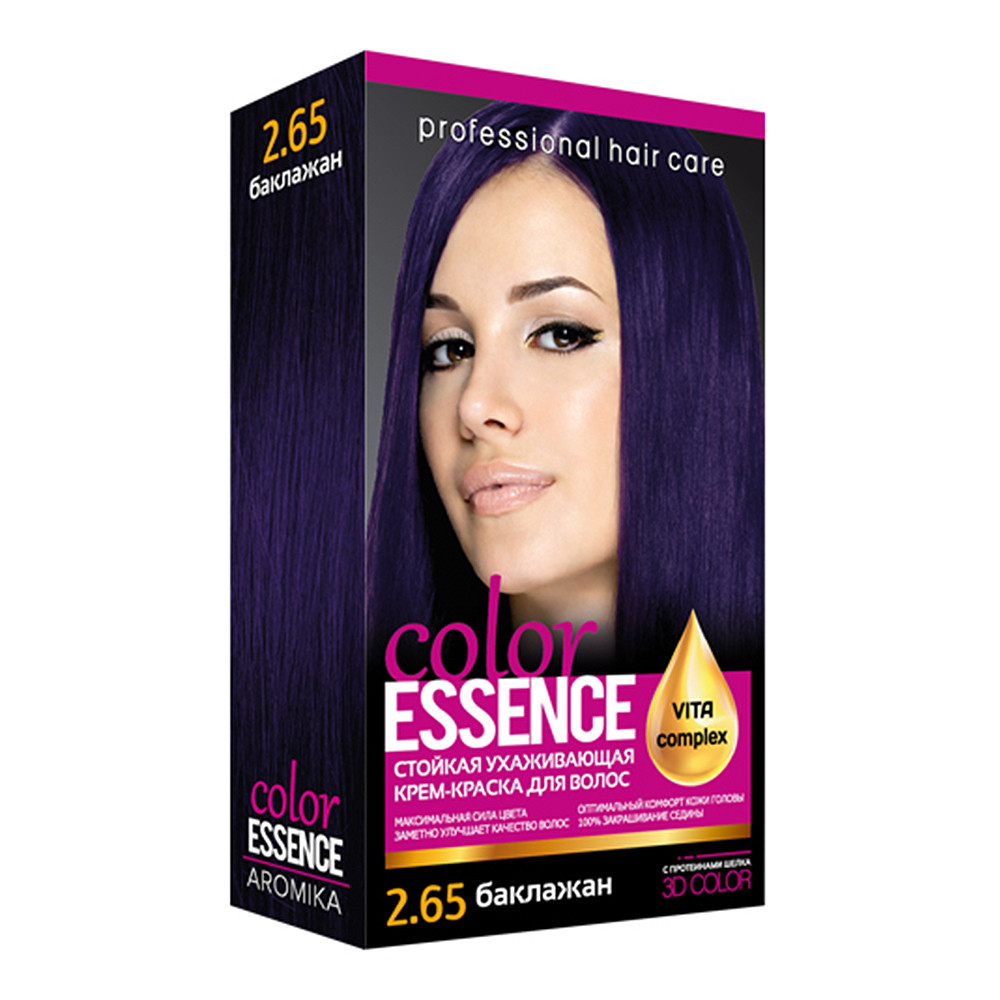 Крем-краска для волосся стійка, тон Баклажан 2.65 Color Essence, фото 1