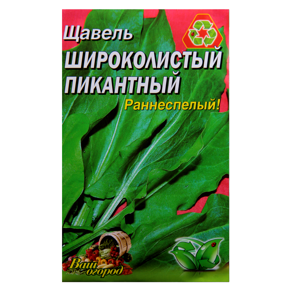 Щавель Пікантний широколистий насіння великий пакет 10 г