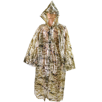 Плащ від дощу на кнопках Рибальський XXXL 100 мкм супер щільний